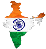 SES Distribution : Indian Flag in Country Map Shape